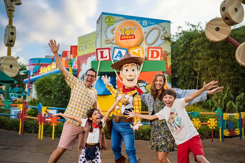 Family at Toy Story Land in Walt Disney World