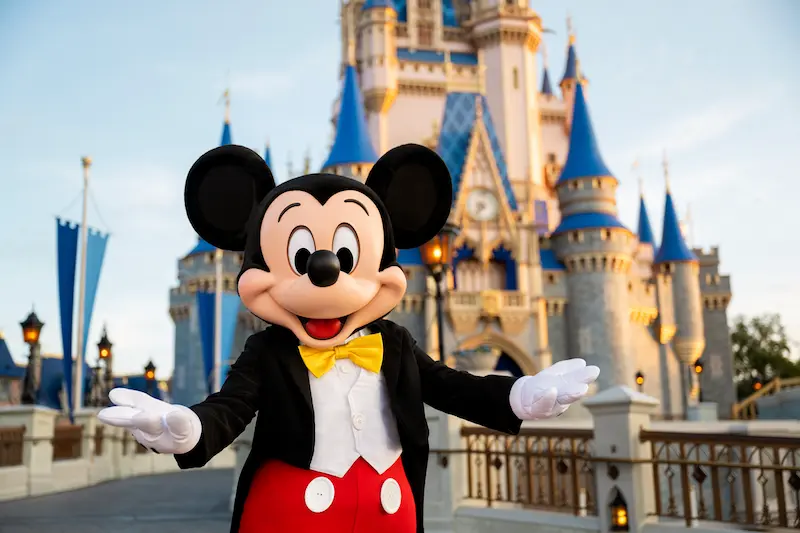 Disney World vacation with Mickey Mouse