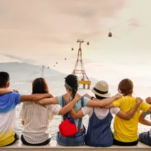 Multi-generational group travel vacation