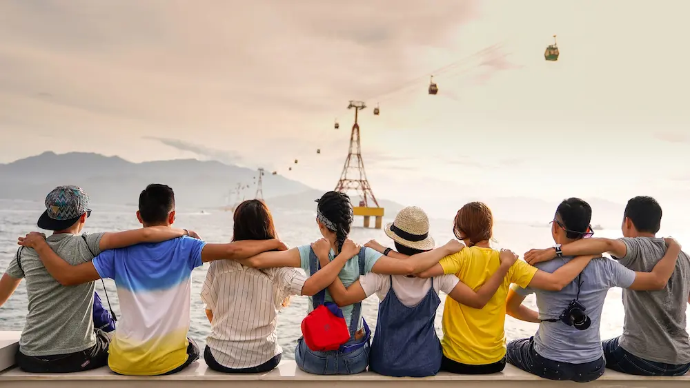 Multi-generational group travel vacation