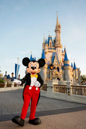 Mickey Mouse at Cinderella's Castle