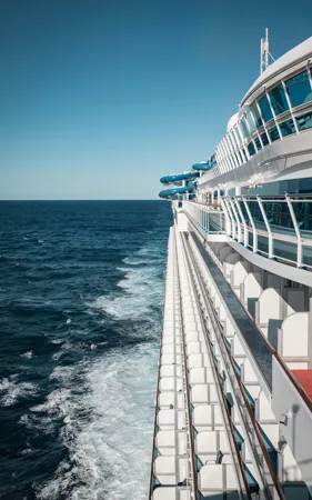 Onboard cruise ship vacation