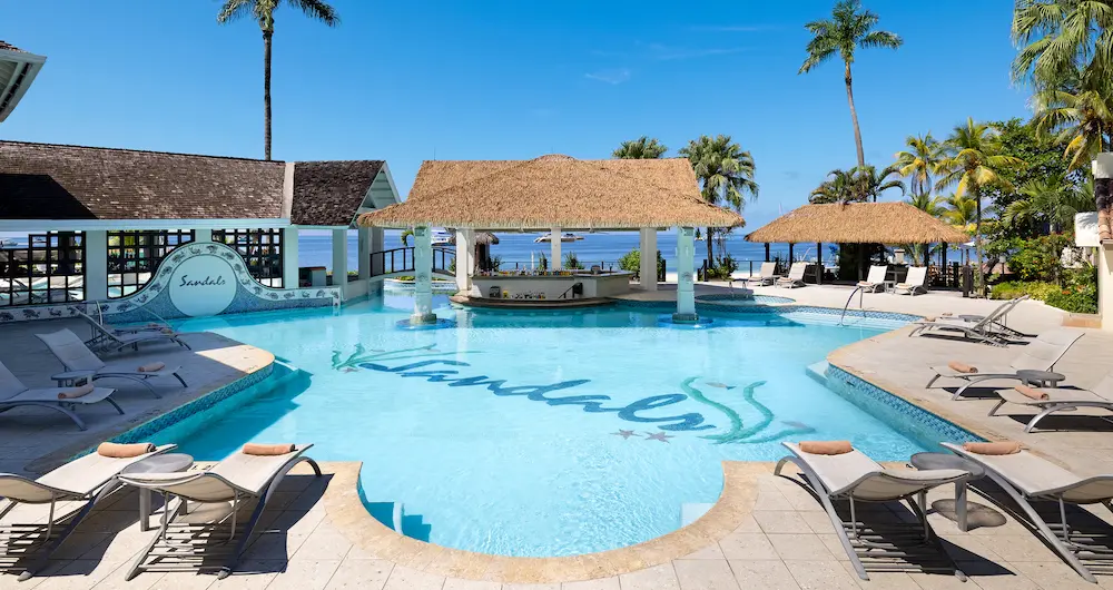 Sandals adult resort in Negril, Jamaica